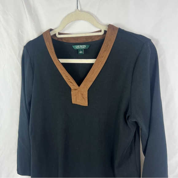 Ralph Lauren Black and Brown Long Sleeve Top - Picture 5 of 7